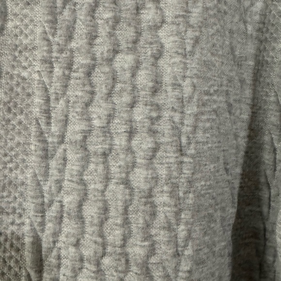 SHEIN Gray Long Sleeve Cable Knit Dress - Picture 5 of 6